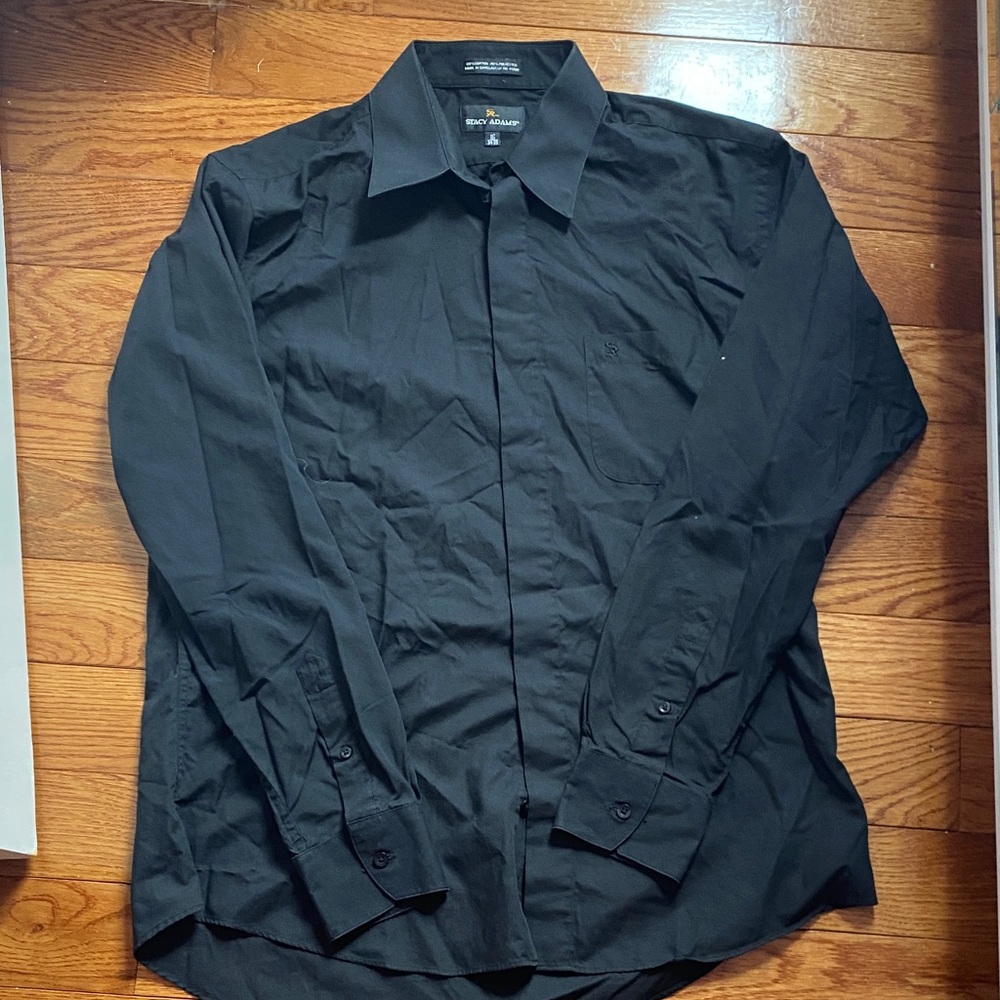 Stacy Adams Black Dress Shirt
